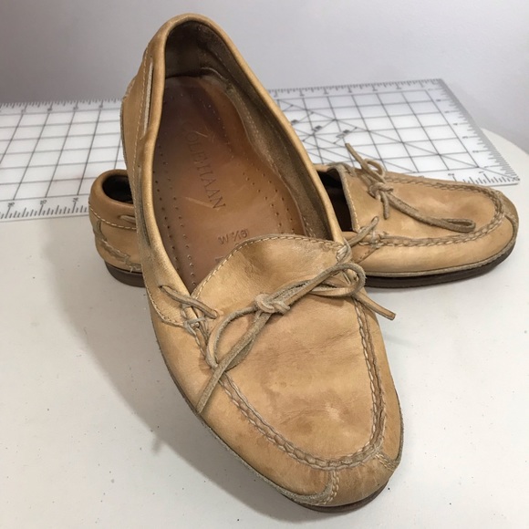 Cole Haan Men’s Light Brown Leather Boat Shoes - Picture 6 of 8